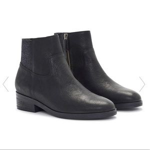 Eileen Fisher Joyce Leather Zip Booties Size 7.5